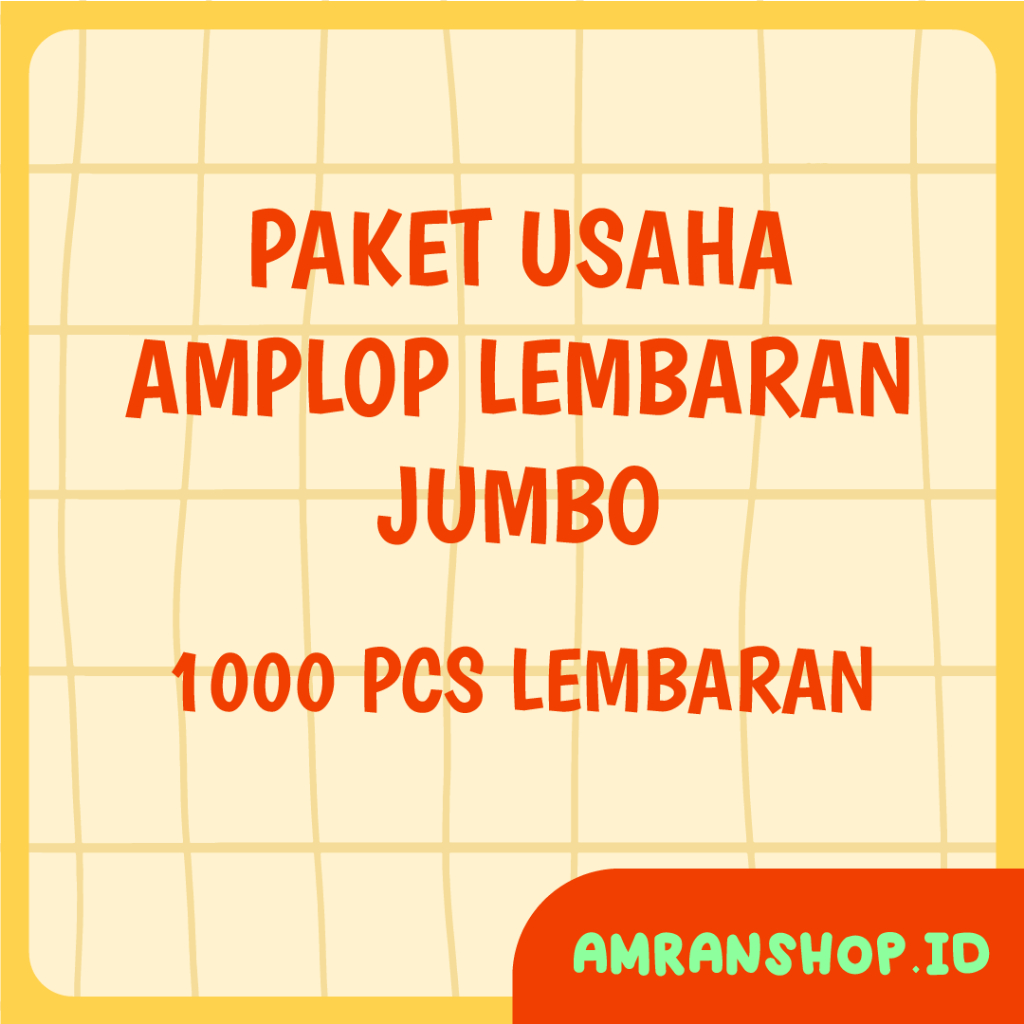 

[1000 Lembar] Amplop Lebaran Jumbo | Amplop Panjang Lebaran Cocok untuk Uang Kertas