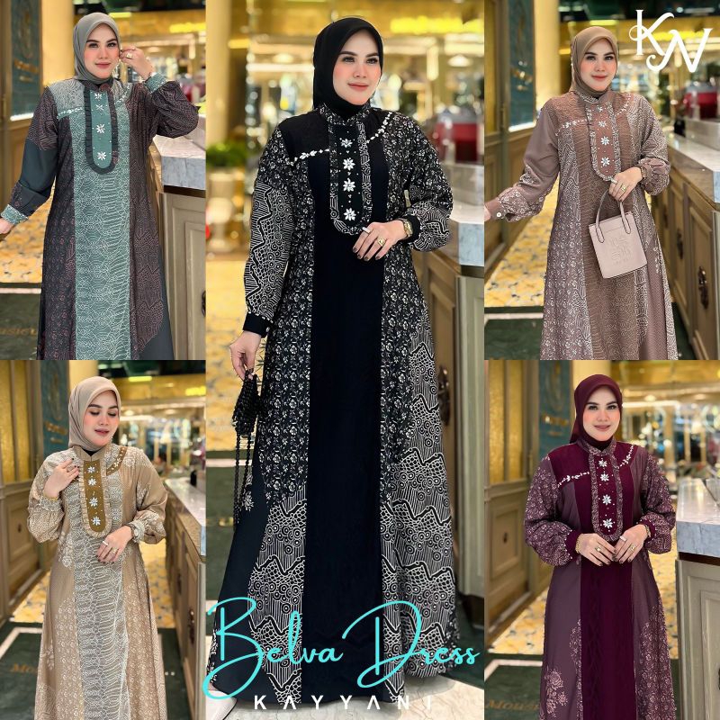 LuxuryFashion READY GAMIS DRESS WANITA BELVA BY KAYYANI BEST SELLER