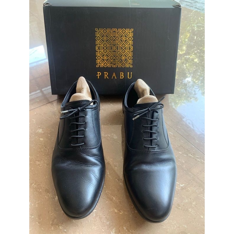 Prabu - Aditya Black Sepatu Kulit Oxford Pria