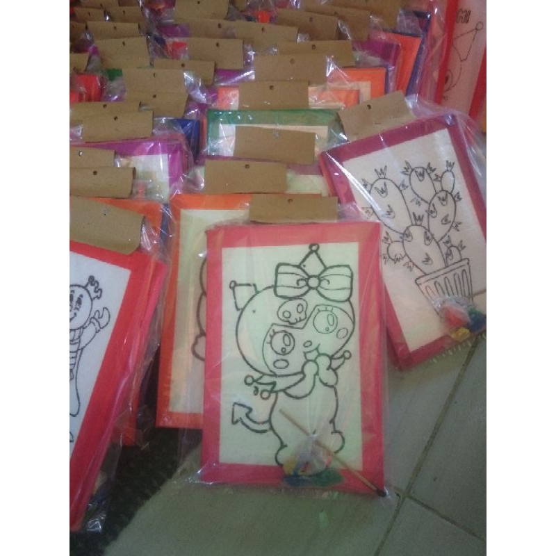 

styrofoam lukis ukuran 30*40 lis lakban dan ukuran 15*15 styrofoam murah gambar bisa rekues