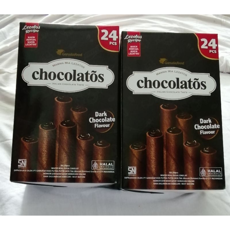 

Chocolatos Italian Chocolate Taste Dark Chocolate - 1 Box Isi 24pcs - Harga Tertera Per 1 Box