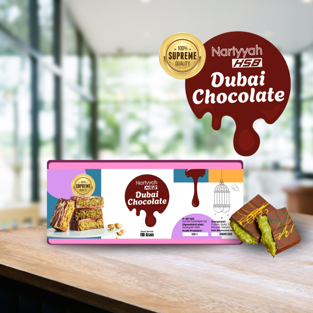 

Griya Nariyyah HSB - Coklat Dubai Supreme Crispy Kunafa (UPGRADE RASA LEBIH ENAK)