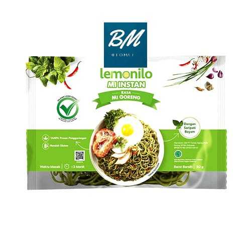 

Lemonilo Mie Goreng Bayam Instant 65gr Sehat Alami