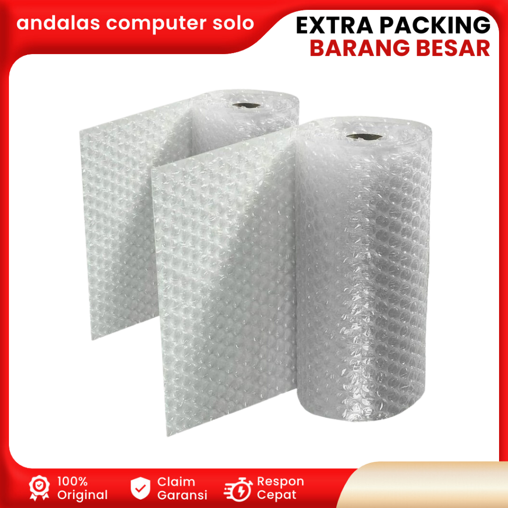 

EXTRA TAMBAHAN PACKING BUBBLE WRAP KHUSUS BARANG BESAR (monitor, casing, dll)