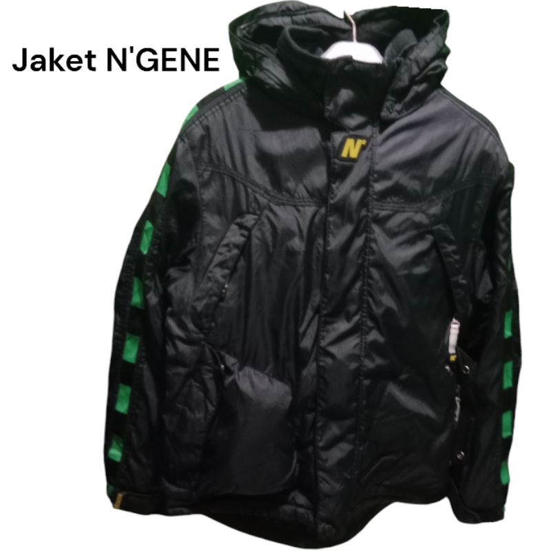 Jaket Ziper N'GENE Black color