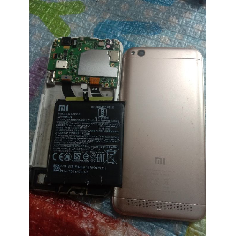 mesin xiomi redmi 5a normal minus lcd