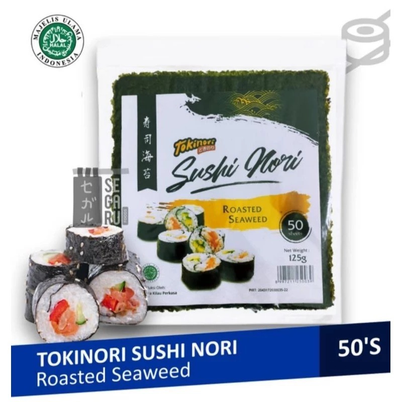 

TOKINORI, ICHINORI, SAKAO, SUSHI NORI 50 LEMBAR MURAH | SUSHI NORI GRADE A KUALITAS PREMIUM HALAL DAN BERKUALITAS