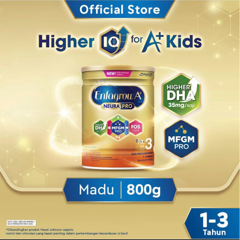 

Enfagrow A+3 Susu Formula Anak 1-3 Tahun Vanilla 800 gr Madu 800 gr