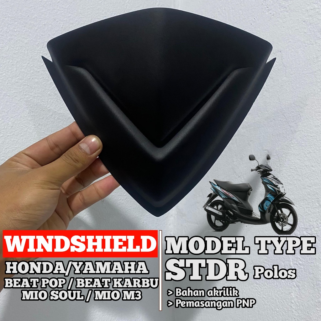 Windshield Visor Model Batman Beat/Mio Soul Karbu Mio M3 - Motorcycle