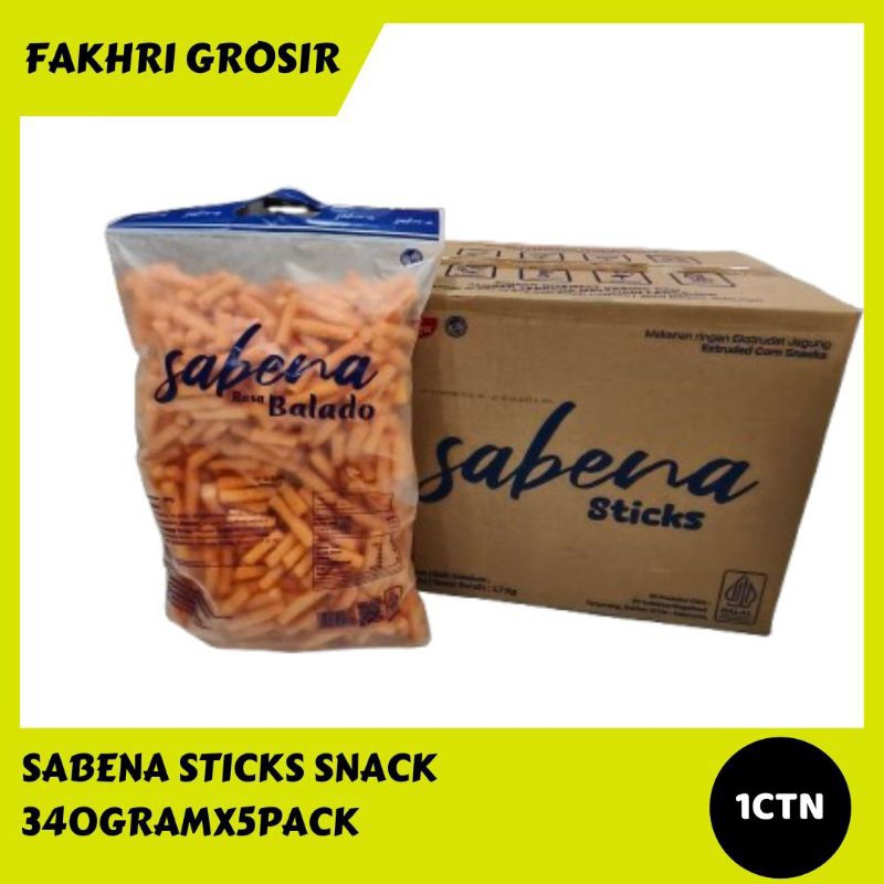 

1CTN-SABENA STICKS SNACK VIRAL ISI 5PACK X340GRAM