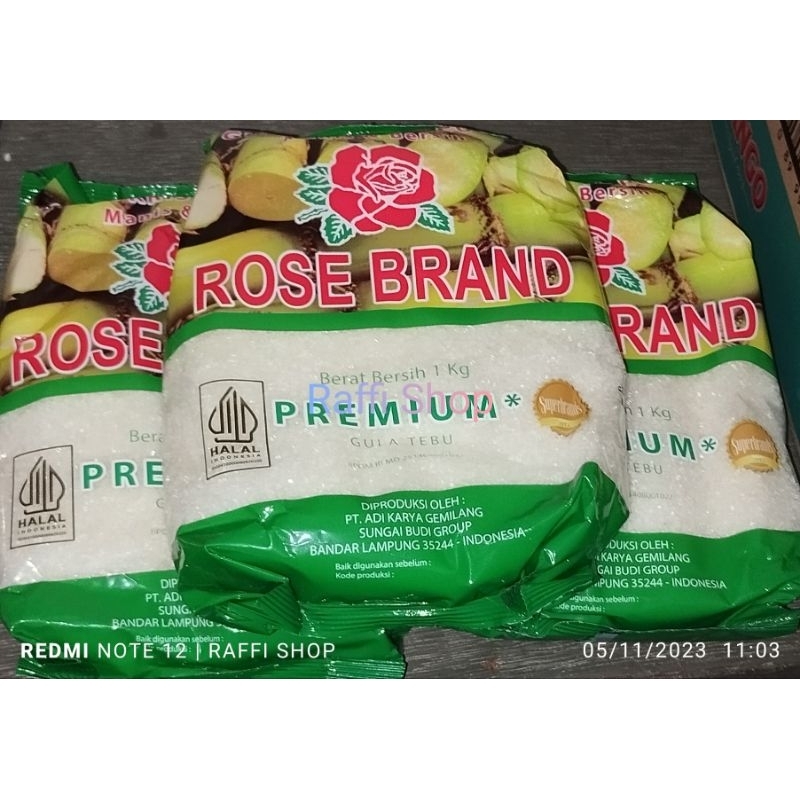

Gula Rose Brand kemasan 1 kg x 5 pcs