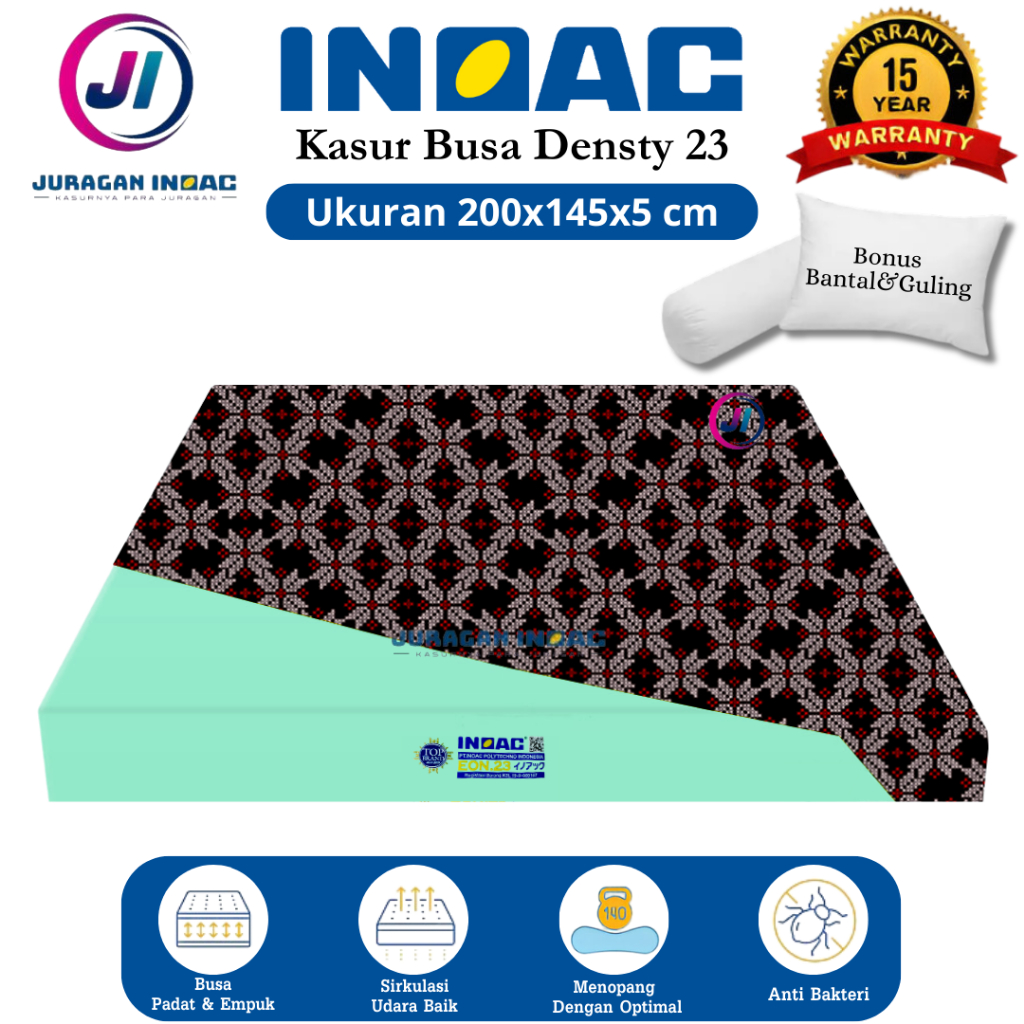 [200x145x5] Kasur Busa Inoac Asli No 3 Tebal 5 cm Garansi 20 Tahun Murah - Juragan Inoac