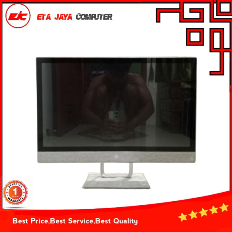 PC ALL IN ONE HP PAVILION 24 INCH CORE I7 7700T RAM 8GB HDD 1TB SIAP PAKAI