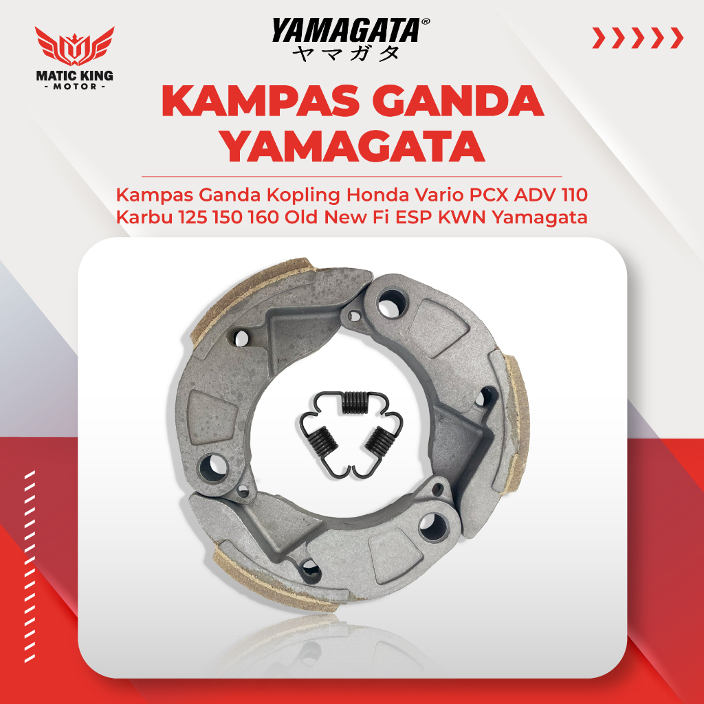 Yamagata Kampas Ganda Kopling Honda Vario PCX ADV 110 Karbu 125 150 160 Old New Fi eSP KWN