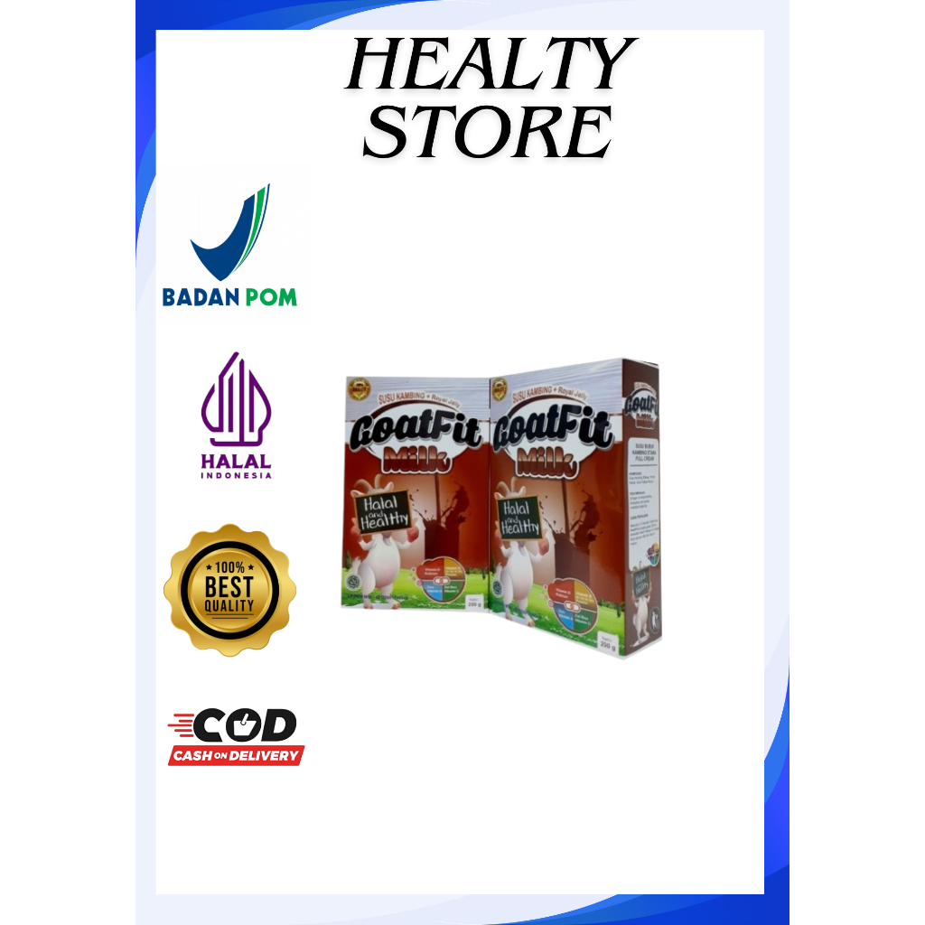 

Susu Kambing Plus Royal Jelly Goat Fit Milk Goatfit 200 gram ( Rasa Coklat )