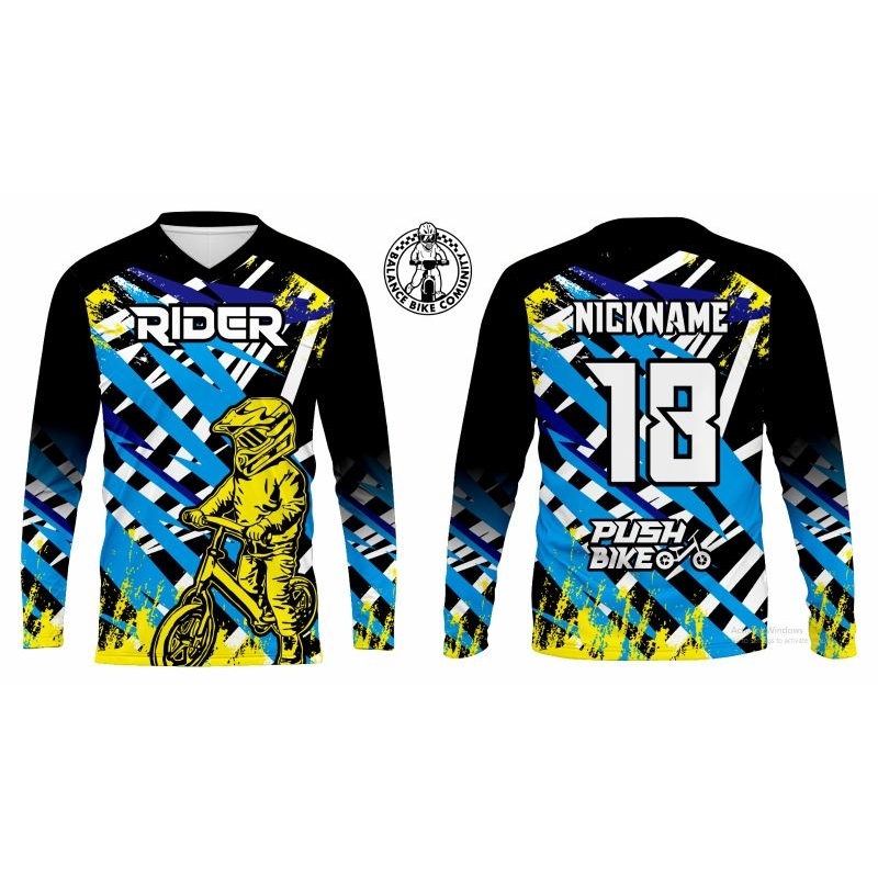 KAOS JERSEY PUSHBIKE, SEPEDA BALAP ANAK PREMIUM, FREE CUSTOM DESIGN