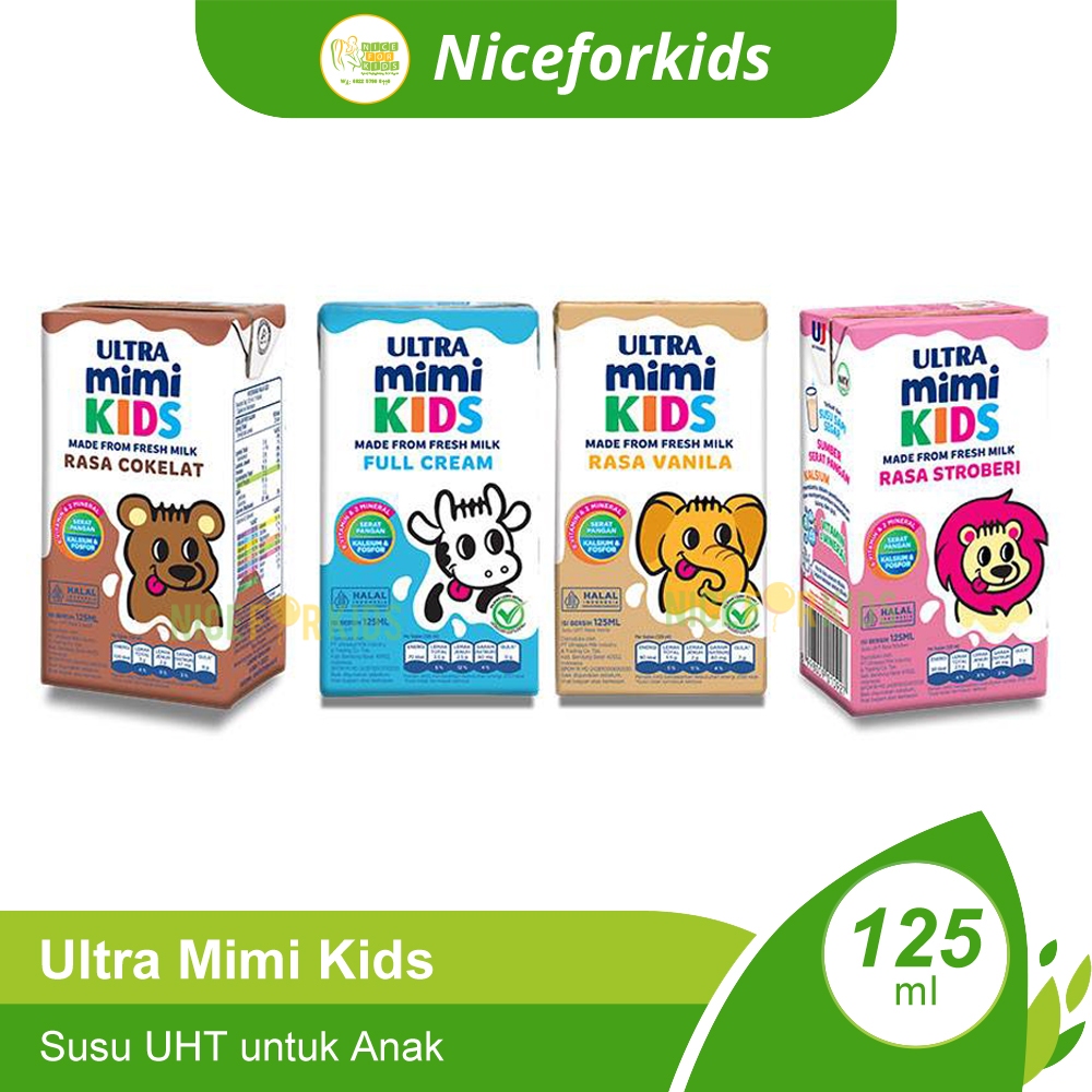 

Ultra Mimi Kids Cokelat 125 ML / Stroberi 125 ML / Ultra Mimi Susu UHT Fresh Milk (1 pcs)