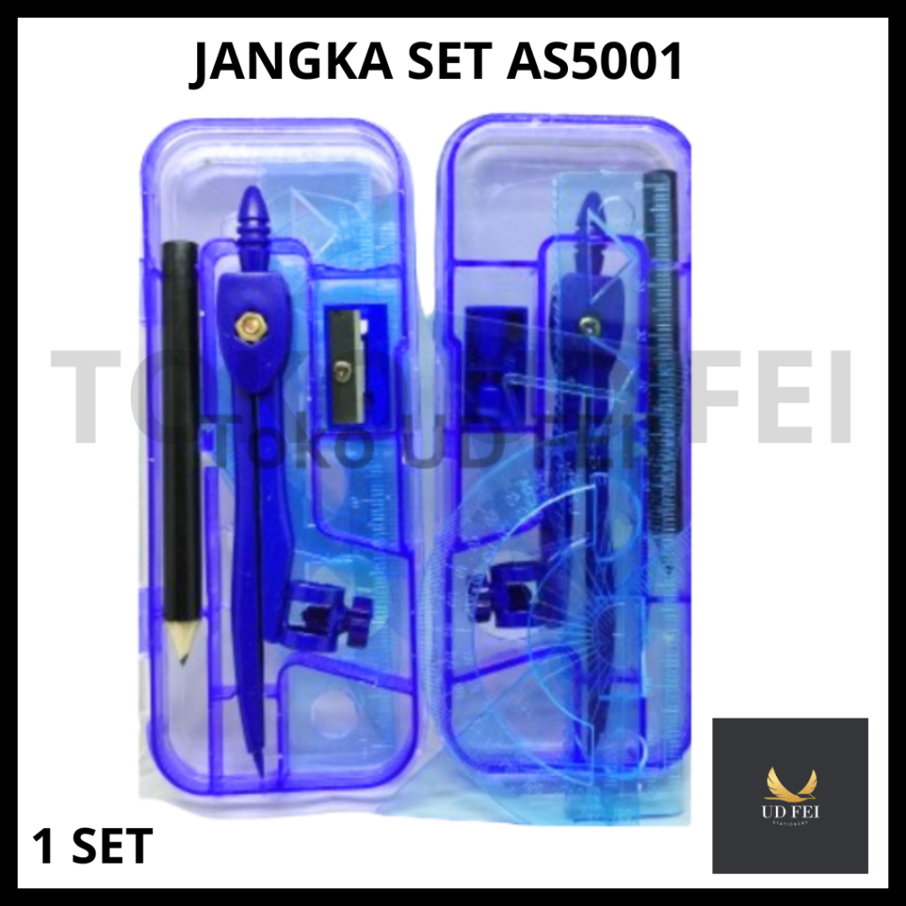 

(1 SET) Jangka Set AS5001/ Jangka Set/ Jangka set lengkap/ Jangka Paket Penggaris