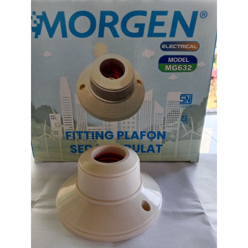 FITING LAMPU PLAFON BULAT KUNINGAN SNI PITING LAMPU PLAFON