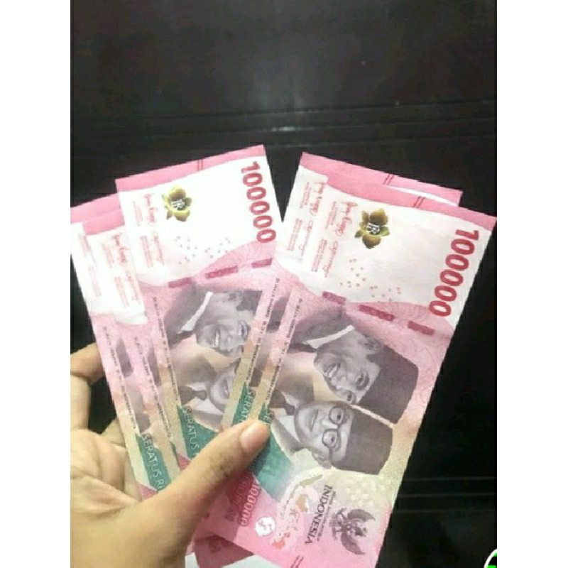 25 Lembar Uang Mainan Kertas Glossy