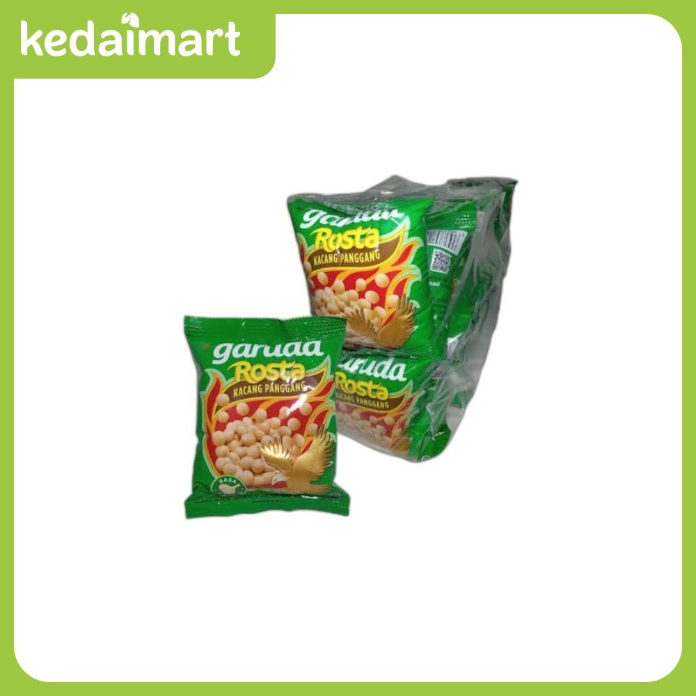 

Garuda Rosta Kacang Panggang Rasa Bawang Renceng Isi 10 x 24 Gram