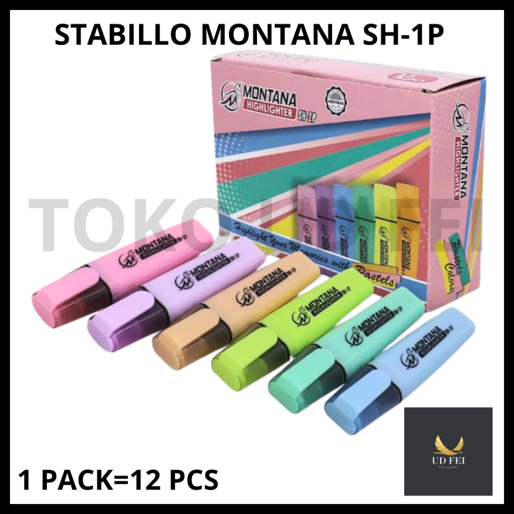 

(1 PACK = 12 PCS) Stabillo Montana/ Stabillo warna / Stabillo Pastel