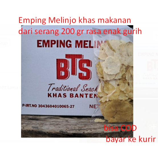 

Emping Melinjo khas makanan dari serang 200 gr rasa enak gurih