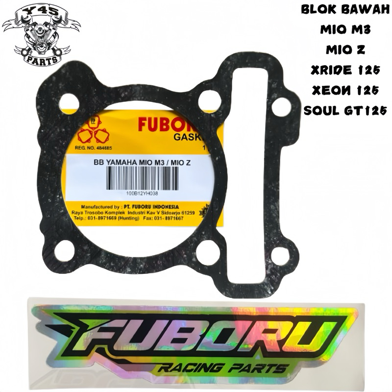 PACKING PERPAK BLOK BAWAH BURING MIO Z MIO M3 XRIDE 125 XEON SOUL GT 125 FUBORU