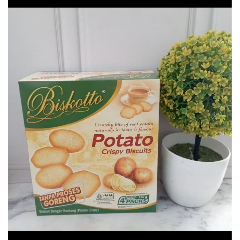 

BISKOTTO POTATO CRISPY BISCUITS 360gr Box