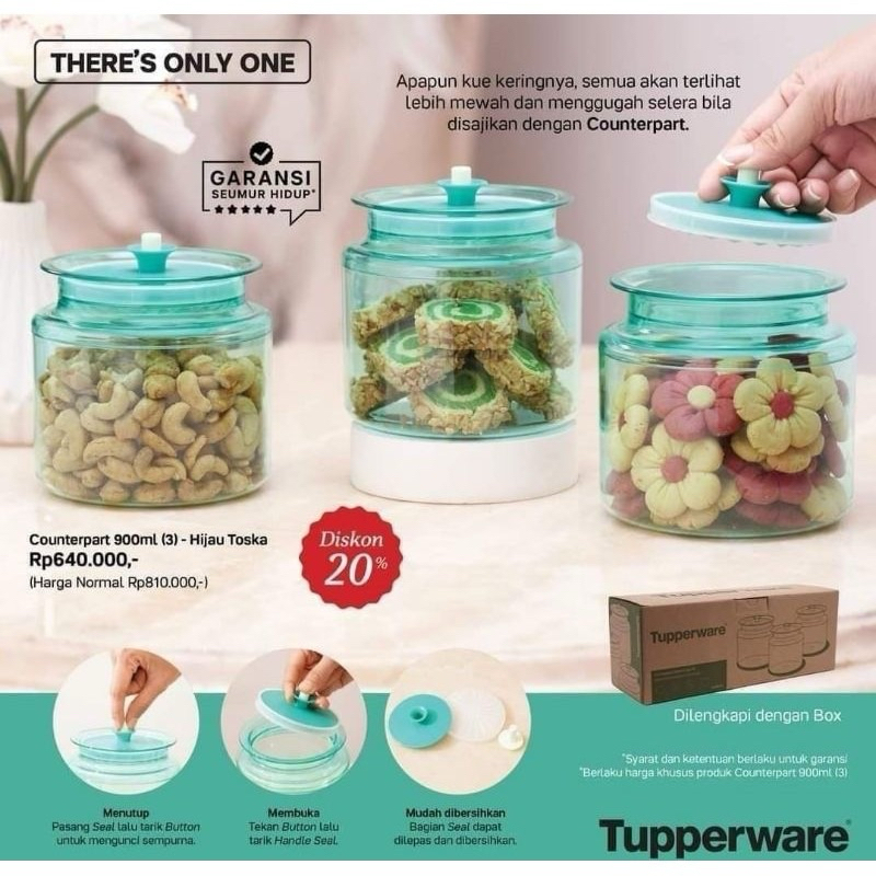 tupperware counterpart tosca 900ml