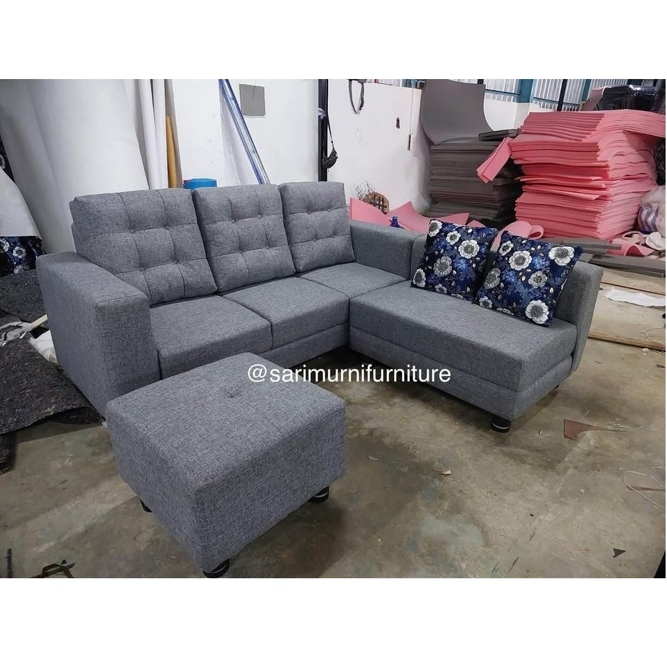 Sofa L Minimalis Florida Cocok Buat BTN/Rumah/Kantor