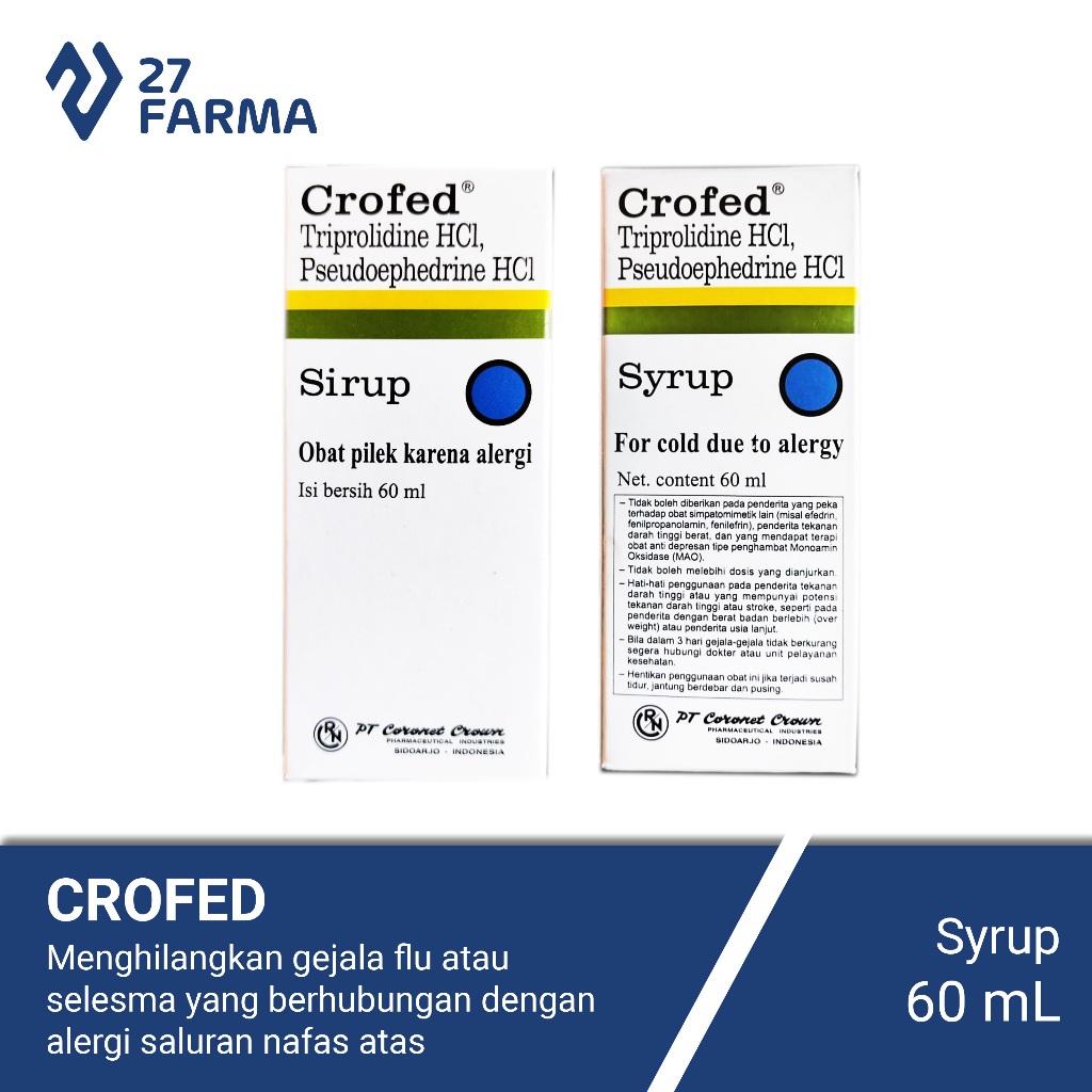 Crofed Sirup 60ml (per Botol)