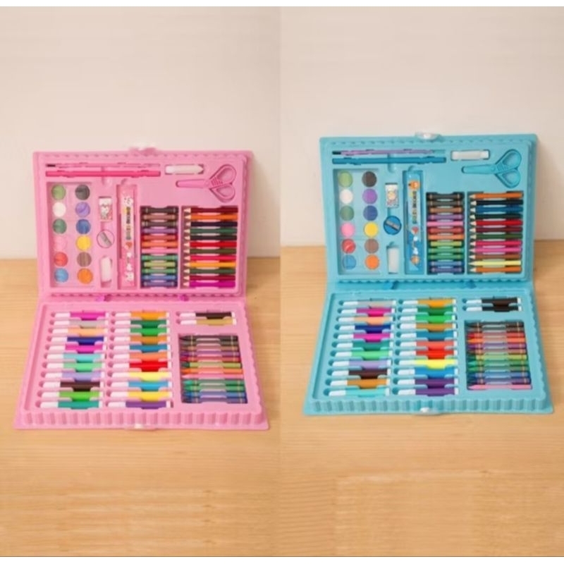 

Kids Heaven Colouring Set 86 pcs Pensil Warna Crayon set Stationary Kado Anak