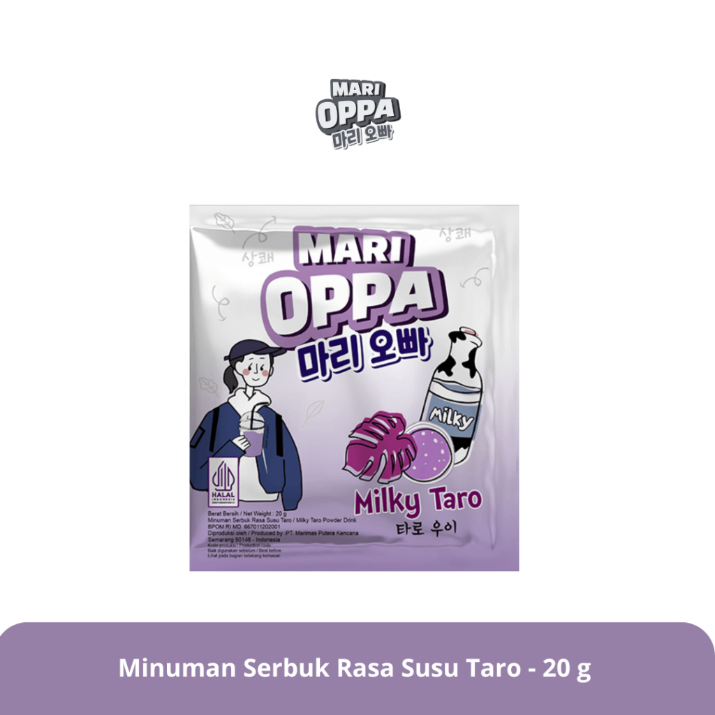 

MARI OPPA - Minuman Serbuk Rasa Susu Taro - 20 g