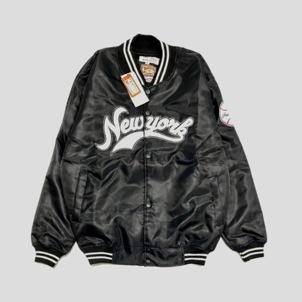 Varsity Casual Vintage Series Newyork Black Full Bordir