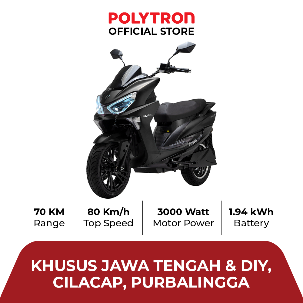 SUBSIDI POLYTRON Fox S Sepeda Motor Listrik - OTR Jawa Tengah & DIY, Cilacap, Purbalingga