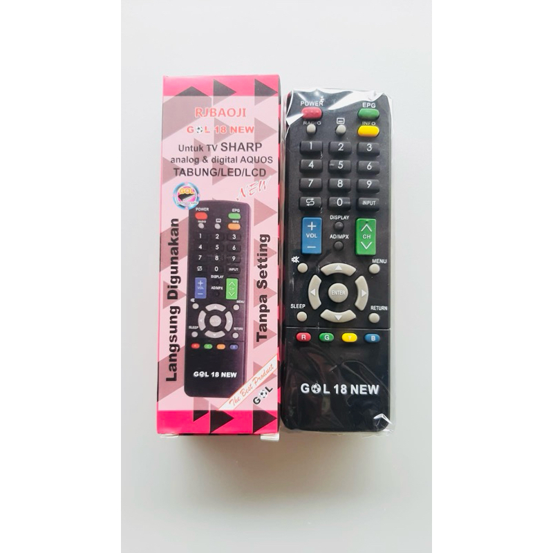 Remot Remote TV Sharp Analog & Digital Tabung/LED/LCD