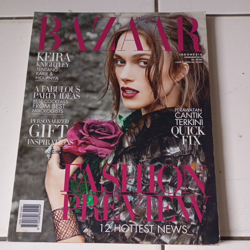 MAJALAH BAZAAR INDONESIA DESEMBER 2012