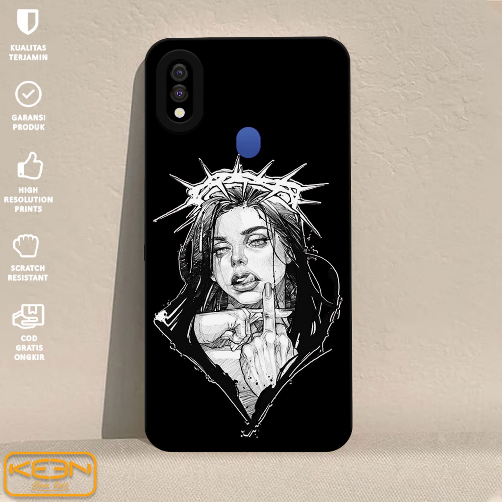 Case Samsung M20 - Casing Hp Samsung M20 Motif Black - Softcase Samsung M20 - Softcase Hp Samsung M2