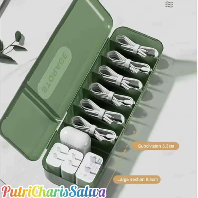 Box Penyimpanan Kabel Charger Kotak Penyimpanan Kabel Charger Storage Box Cable Charger