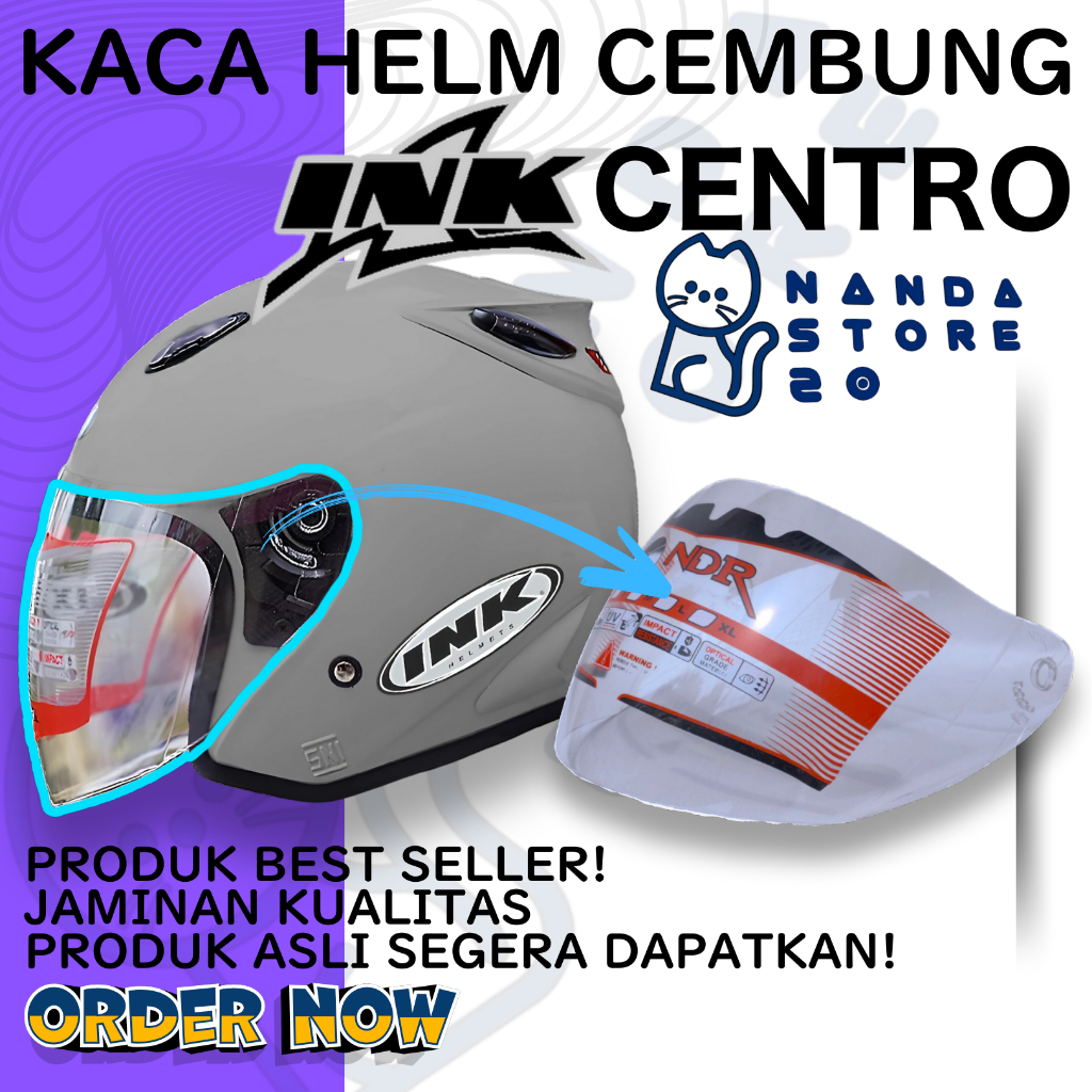 Kaca Helm INK CENTRO Visor Helmet CEMBUNG venom open ink centro 2
