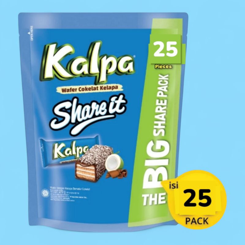 

Kalpa Share It Wafer Cokelat Kelapa 225g (9g X 25pcs)