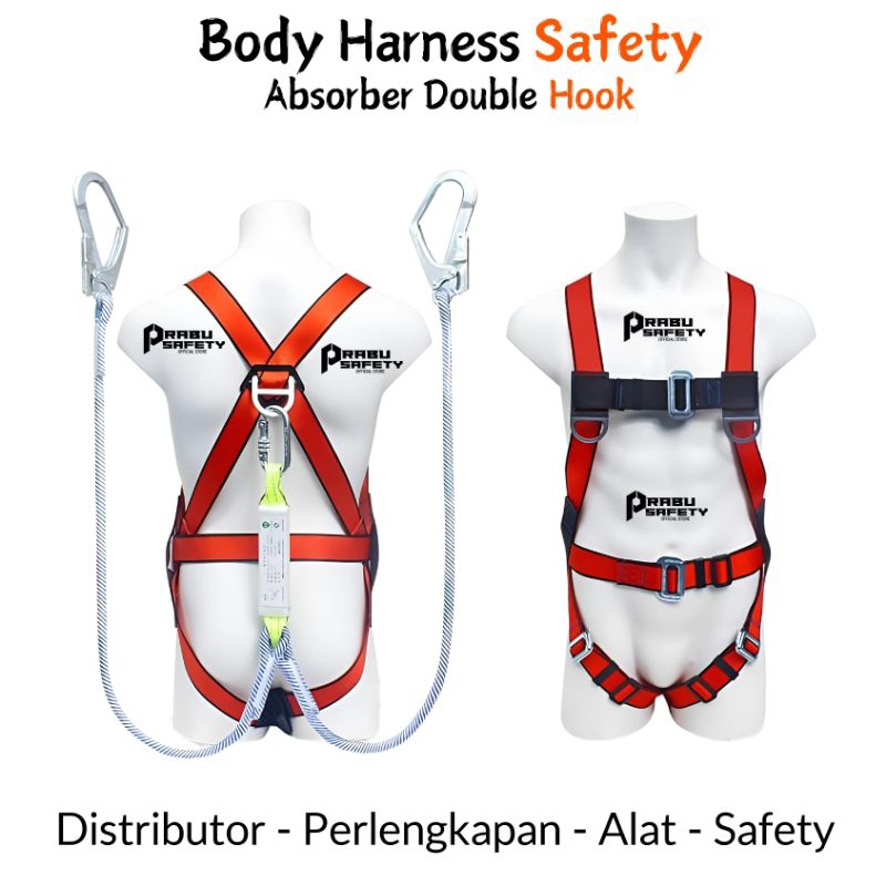 Body Harness Safety Absorber Double Big Hook | Safety Harness China