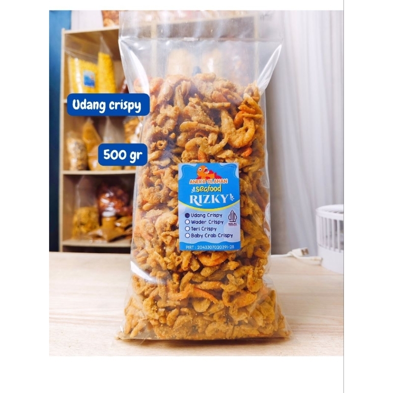 

udang crispy 500 gram enak gurih tanpa pengawet