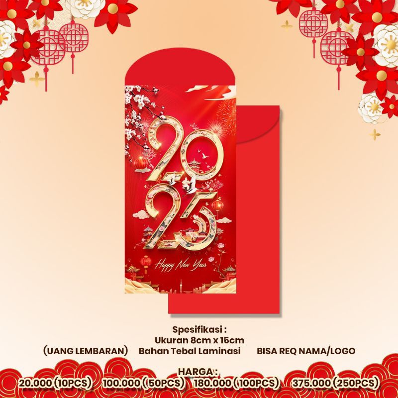 

ANGPAO TAHUN BARU SINCIA AMPLOP CHINESE NEW YEAR BAHAN TEBAL PERPACK isi 10pcs