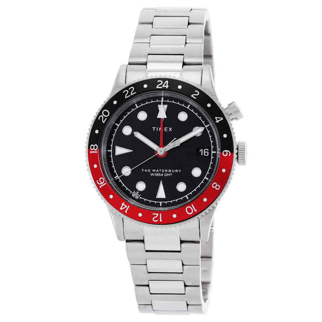 Timex TW2W22700  Waterbury Traditional GMT Quartz Black Dial