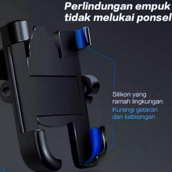 RB Holder Hp Motor Full Besi Aluminium Spion Motor Universal Phone Holder C2 ORI