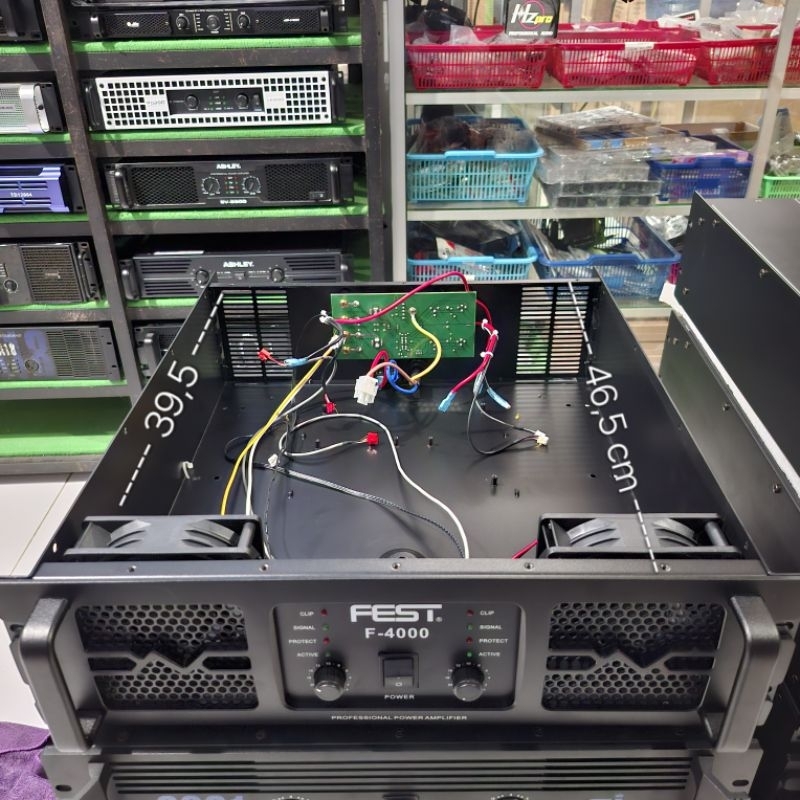 Promo Obral Box Power Amplifier BU Body 3U 2 CH Klas GB komplit Accesoris