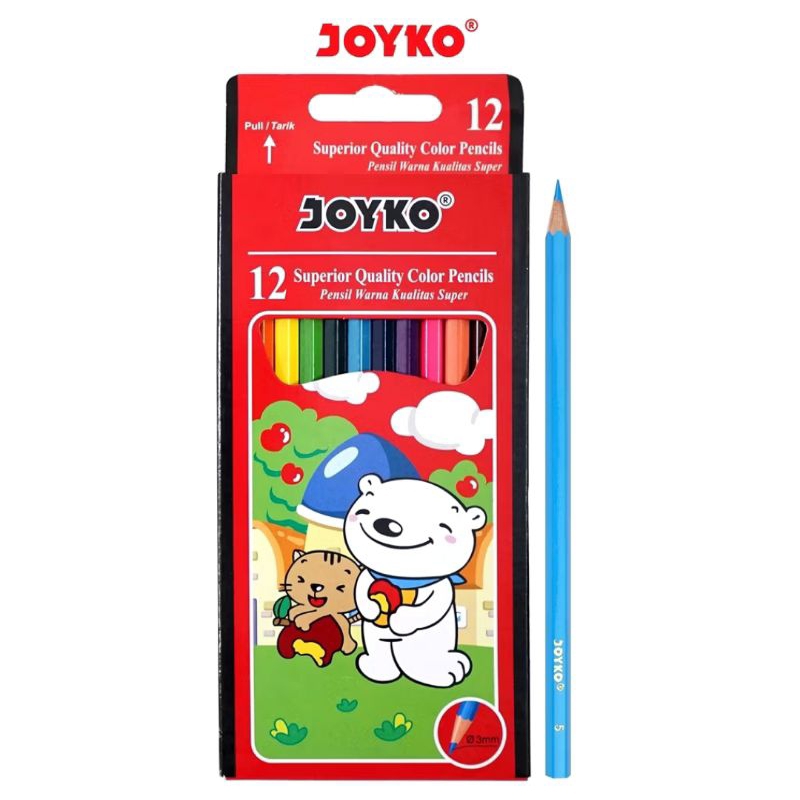 

Pensil Warna Joyko 12 Warna CP-12PB