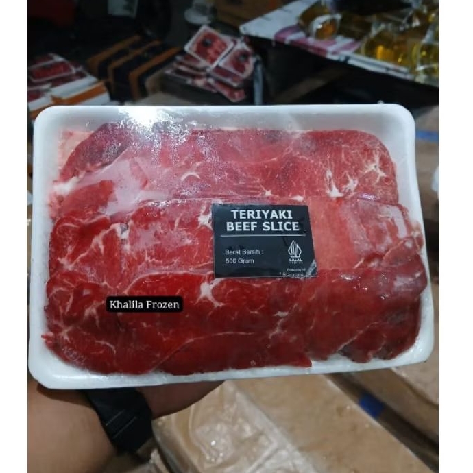 

Daging Slice TERIYAKI LOW FAT Premium Beef Slice Shortplate Non Lemak 500 Gram